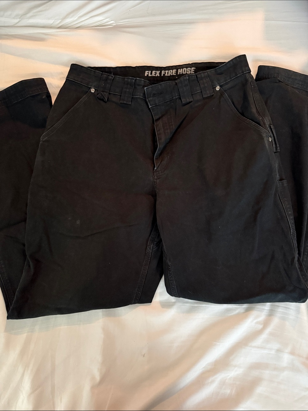 Duluth Trading Co Black Flex Fire Hose Chinos